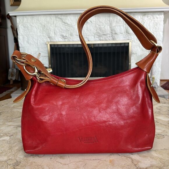 Vintage Valentina Leather Hobo Bag Made in Italy - Picture 3 of 16